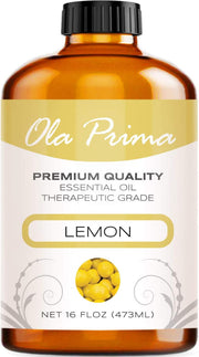 Ola Prima Oils 16oz - Lemon Essential Oil - 16 Fluid Ounces