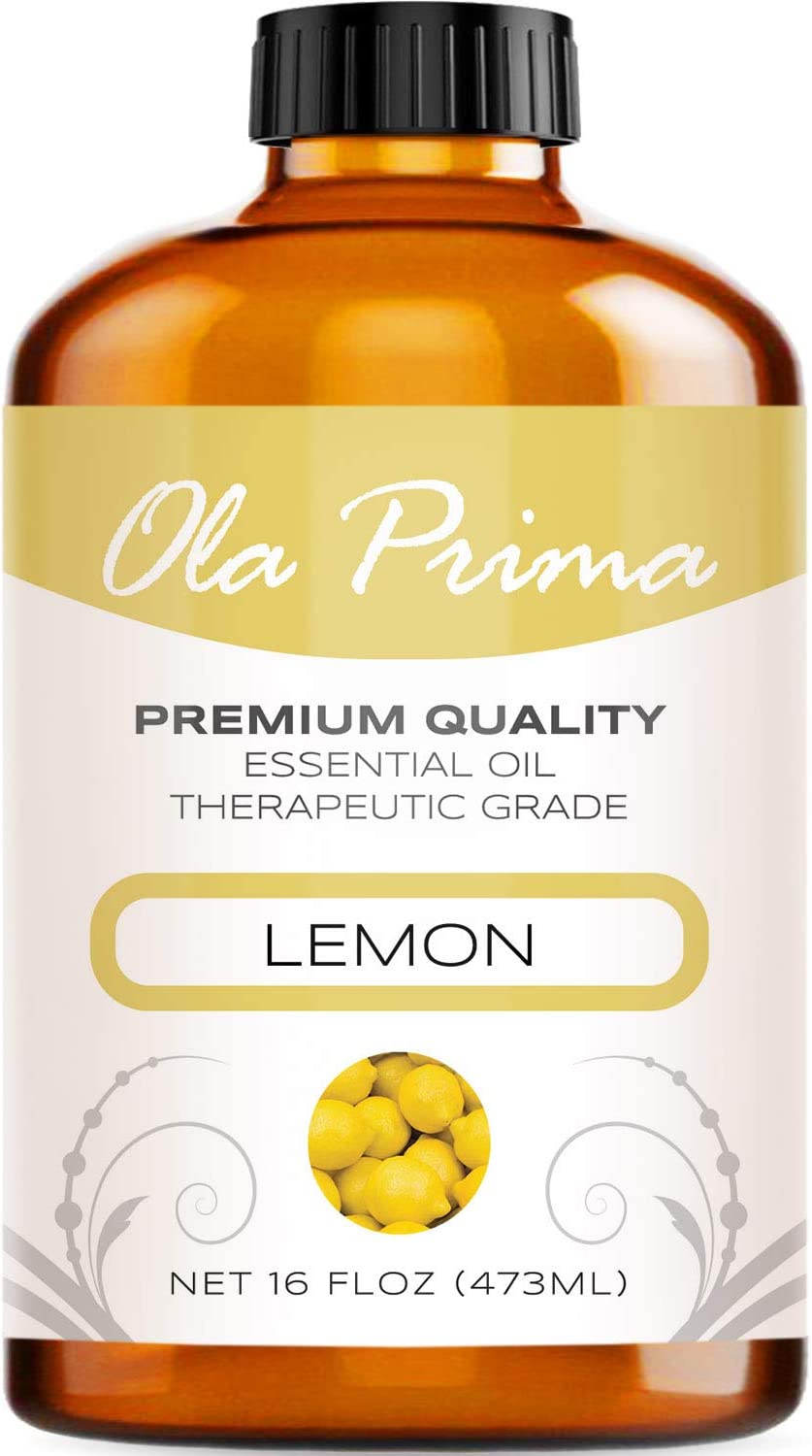 Ola Prima Oils 16oz - Lemon Essential Oil - 16 Fluid Ounces