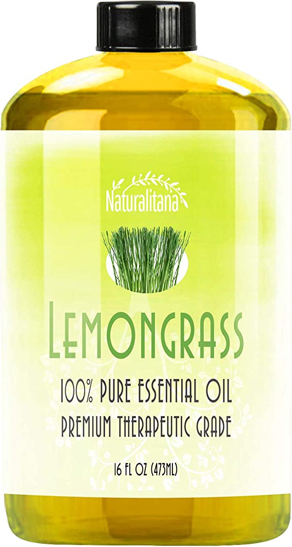 Best Lemongrass Essential Oil (16oz Bulk Lemongrass Oil) Aromatherapy Lemongrass Essential Oil for Diffuser, Soap, Bath Bombs, Candles, and More
