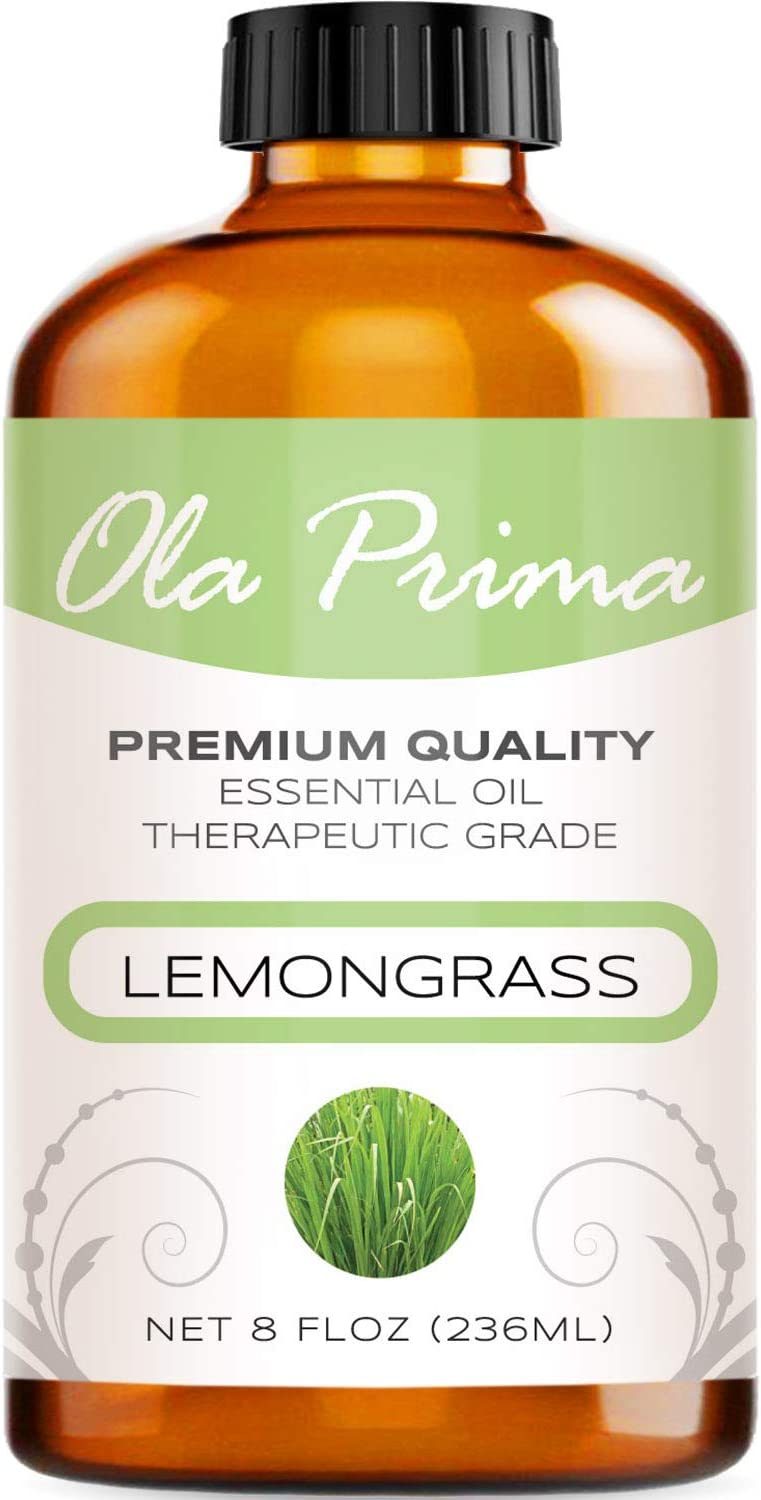 Ola Prima Oils 8oz - Lemongrass Essential Oil - 8 Fluid Ounces