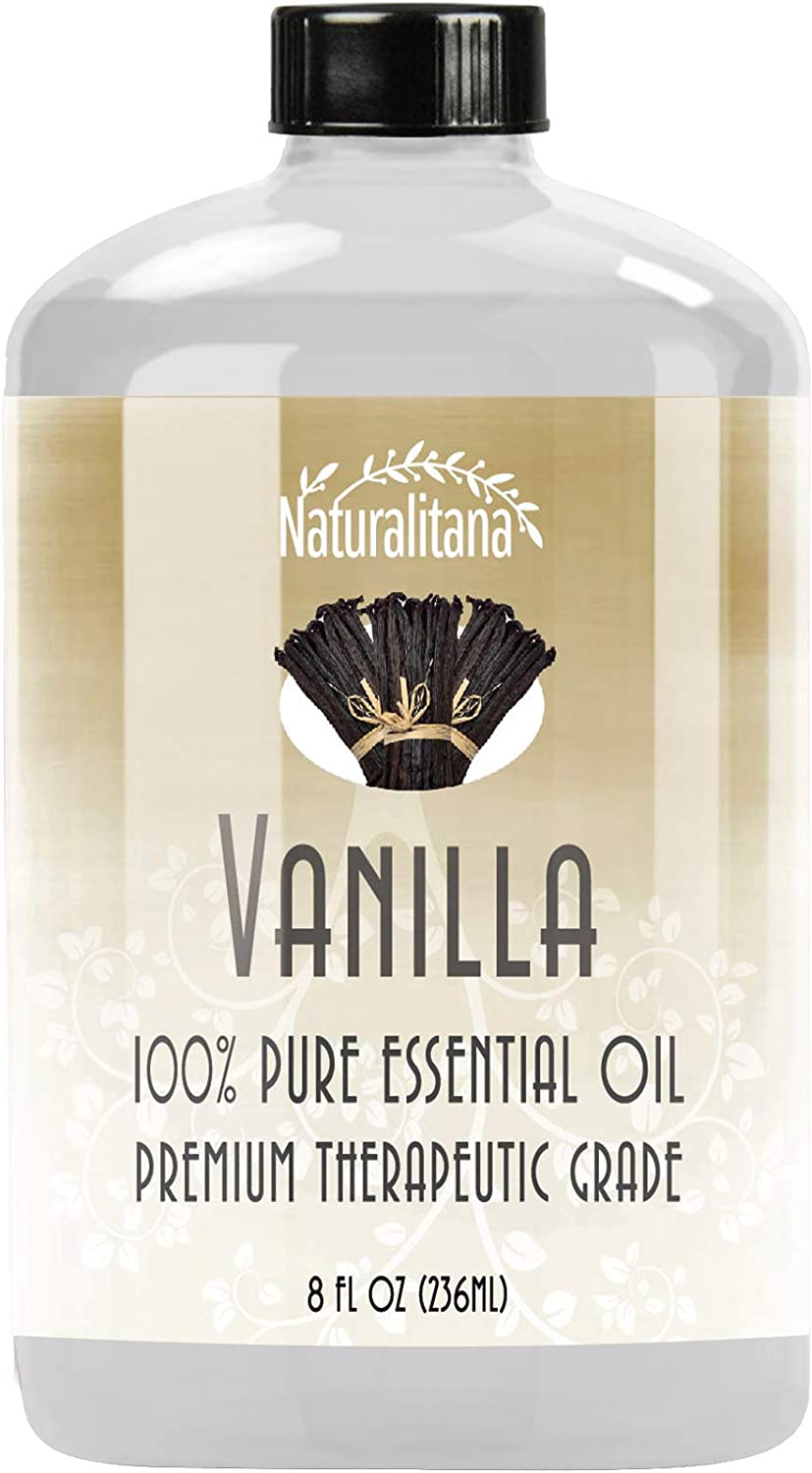 Best Vanilla Essential Oil (8oz Bulk Vanilla Oil) Aromatherapy Vanilla Essential Oil for Diffuser, Soap, Bath Bombs, Candles, and More!.
