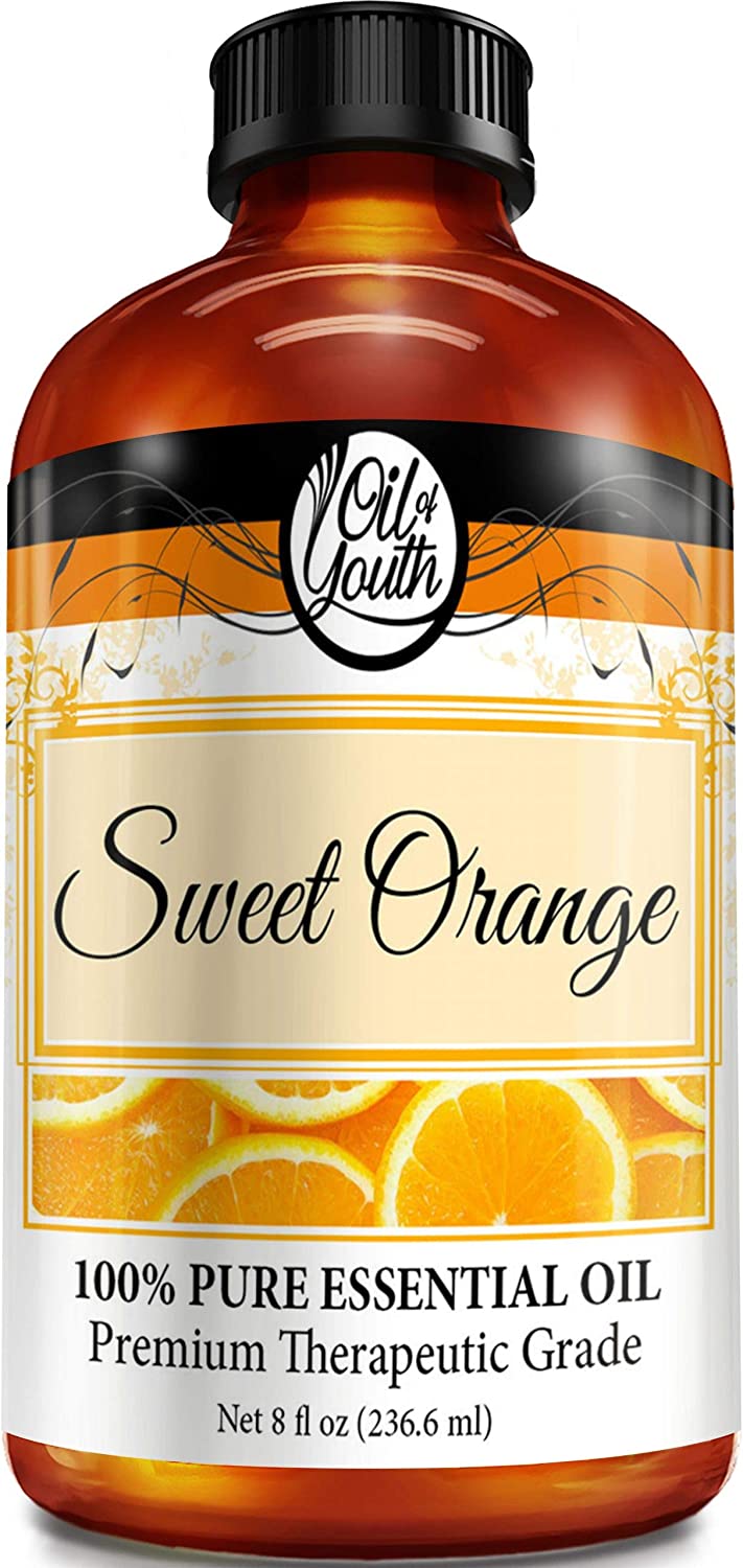 Oil of Youth Essential Oils 8oz - Orange (Sweet) Essential Oil - 8 Fluid Ounces