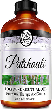 Oil of Youth Essential Oils 8oz - Patchouli Essential Oil - 8 Fluid Ounces