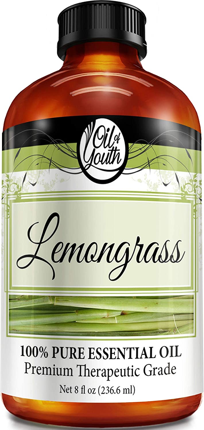 Oil of Youth Essential Oils 8oz - Lemongrass Essential Oil - 8 Fluid Ounces