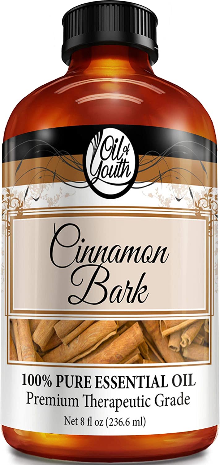 Oil of Youth Essential Oils 8oz - Cinnamon Bark Essential Oil - 8 Fluid Ounces