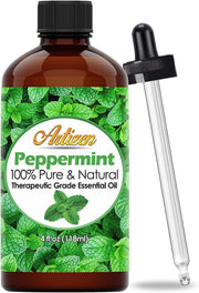 Artizen 4 Fl Oz Peppermint Essential Oil – Pure & Natural Peppermint Oil for Diffuser and Aromatherapy – Includes Dropper