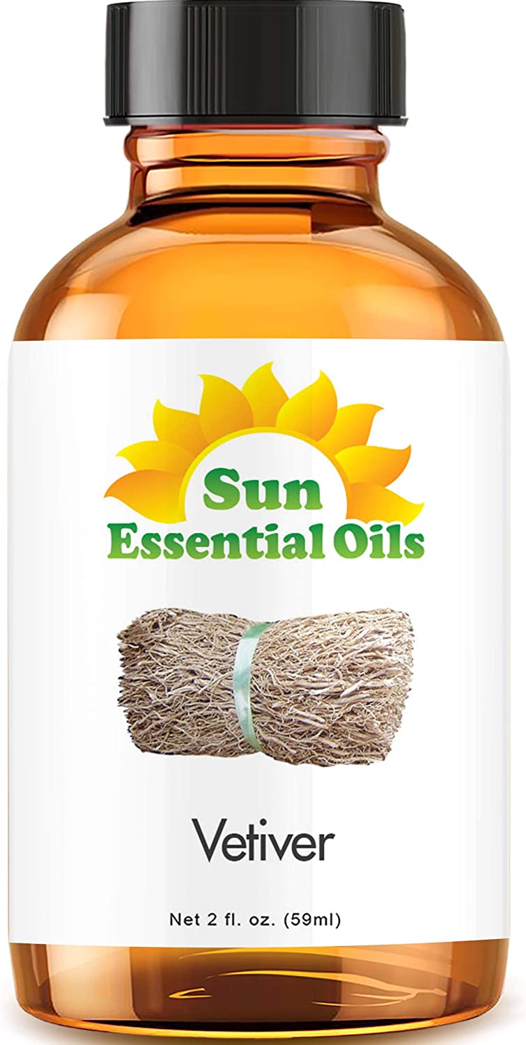 Sun Essential Oils 2oz - Vetiver Essential Oil - 2 Fluid Ounces