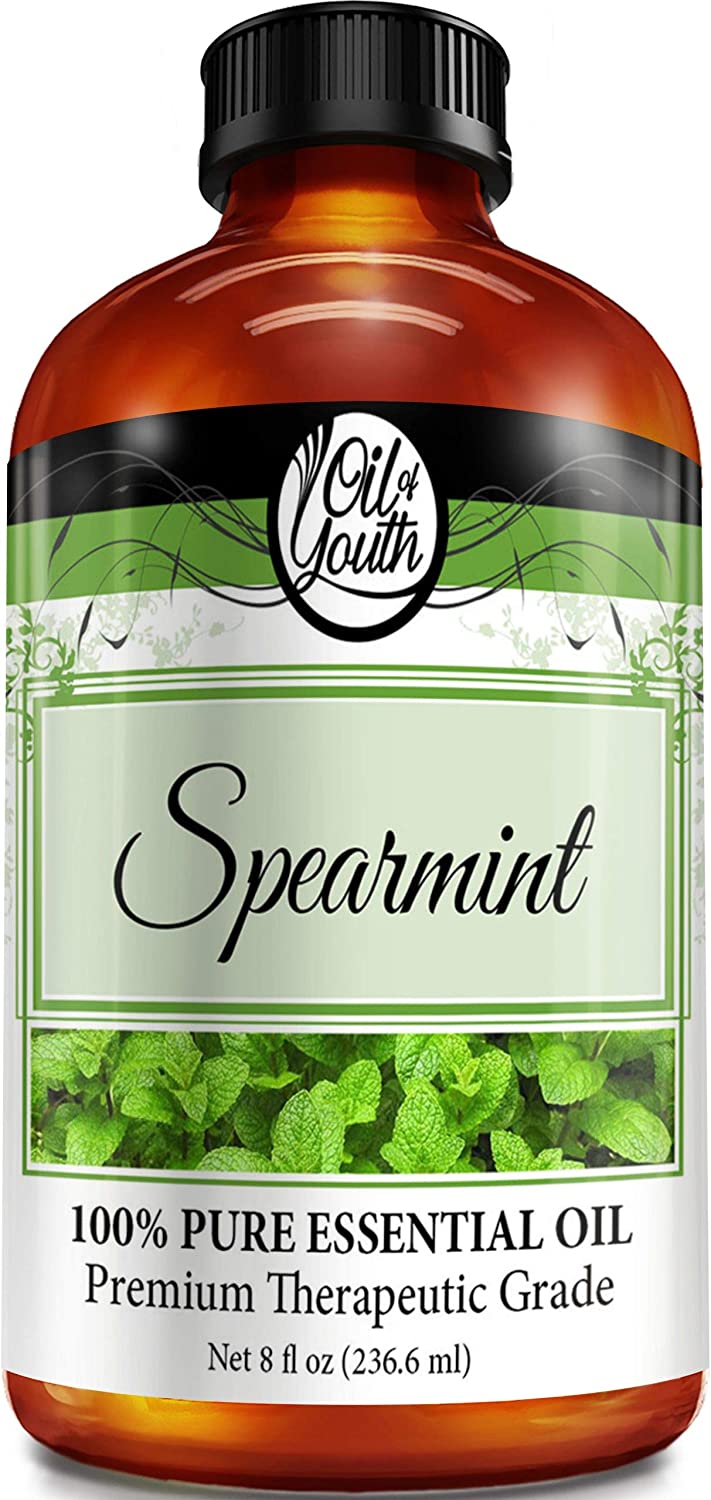 Oil of Youth Essential Oils 8oz - Spearmint Essential Oil - 8 Fluid Ounces