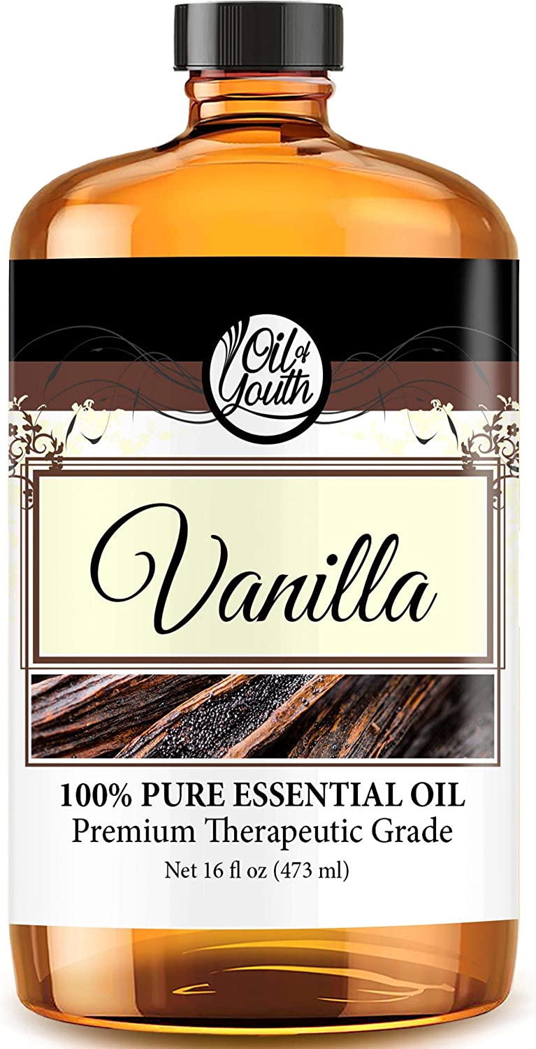 Oil of Youth Essential Oils 16oz - Vanilla Essential Oil - 16 Fluid Ounces