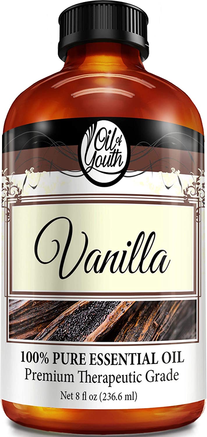 Oil of Youth Essential Oils 8oz - Vanilla Essential Oil - 8 Fluid Ounces