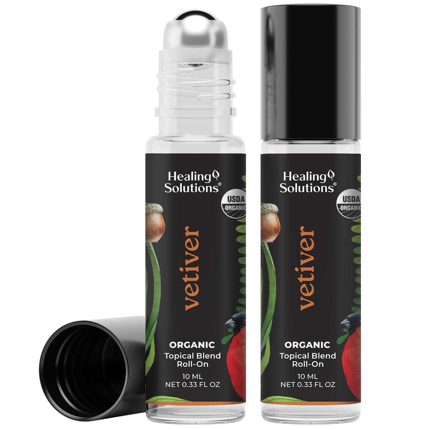 Organic Vetiver Essential Oil Roll On (2 PACK)