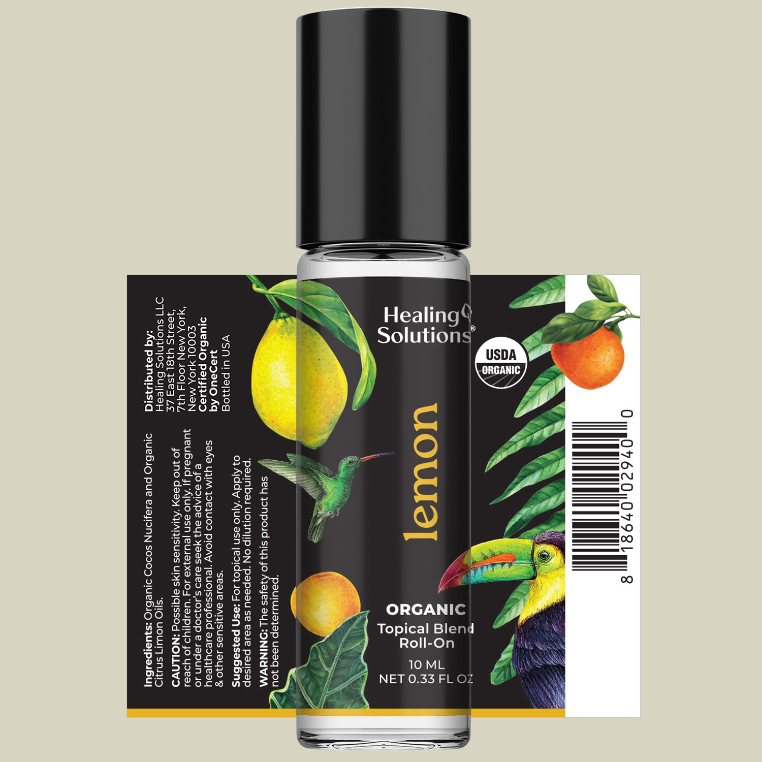 Organic Lemon Essential Oil Roll On (2 PACK)