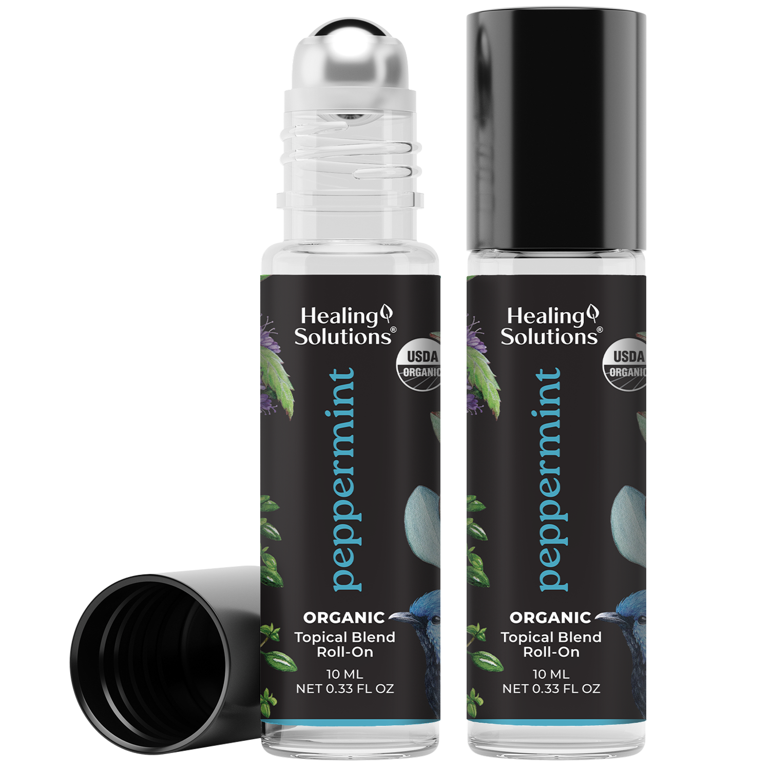 Organic Peppermint Essential Oil Roll On (2 PACK)