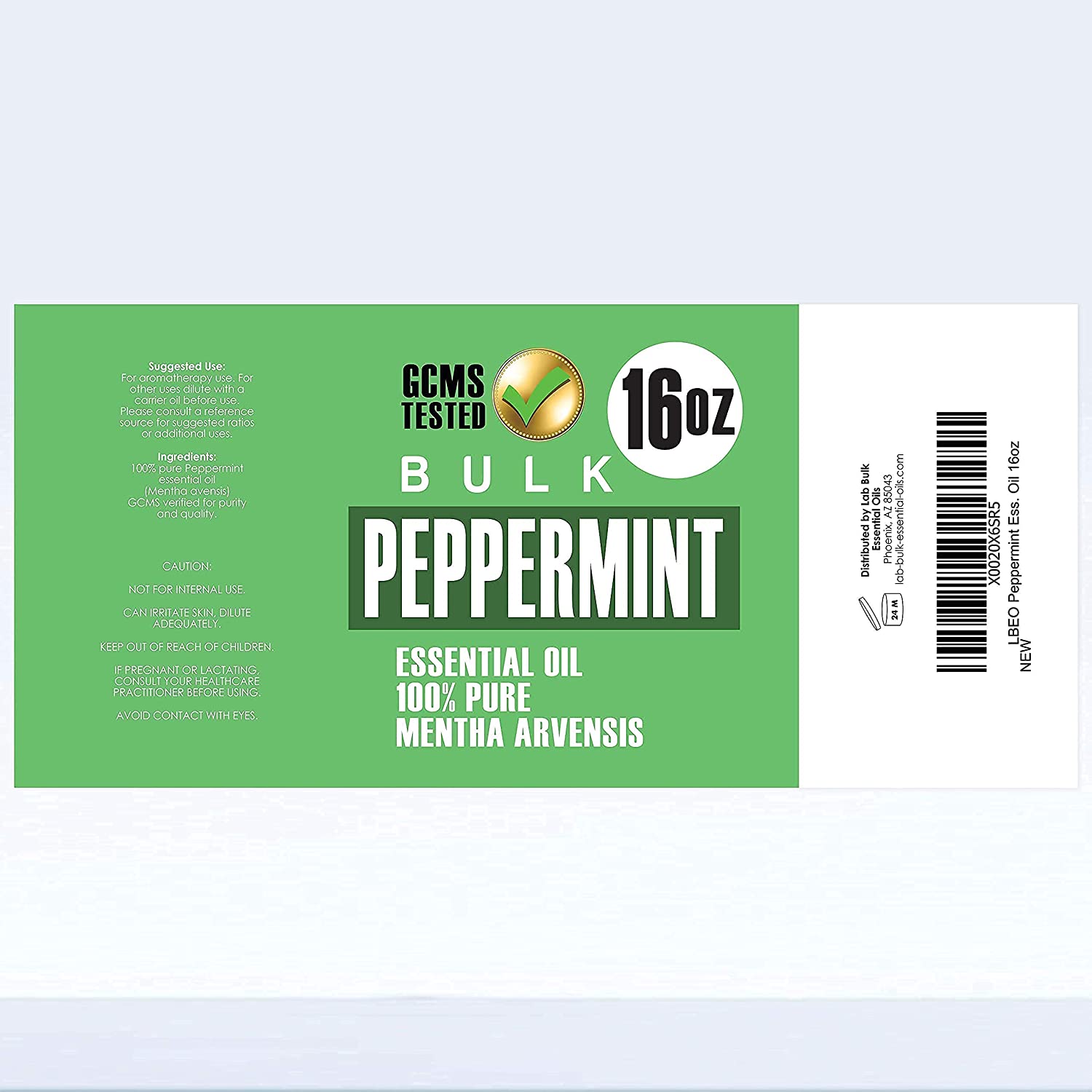 Peppermint Essential Oil (16 Ounce Bottle)