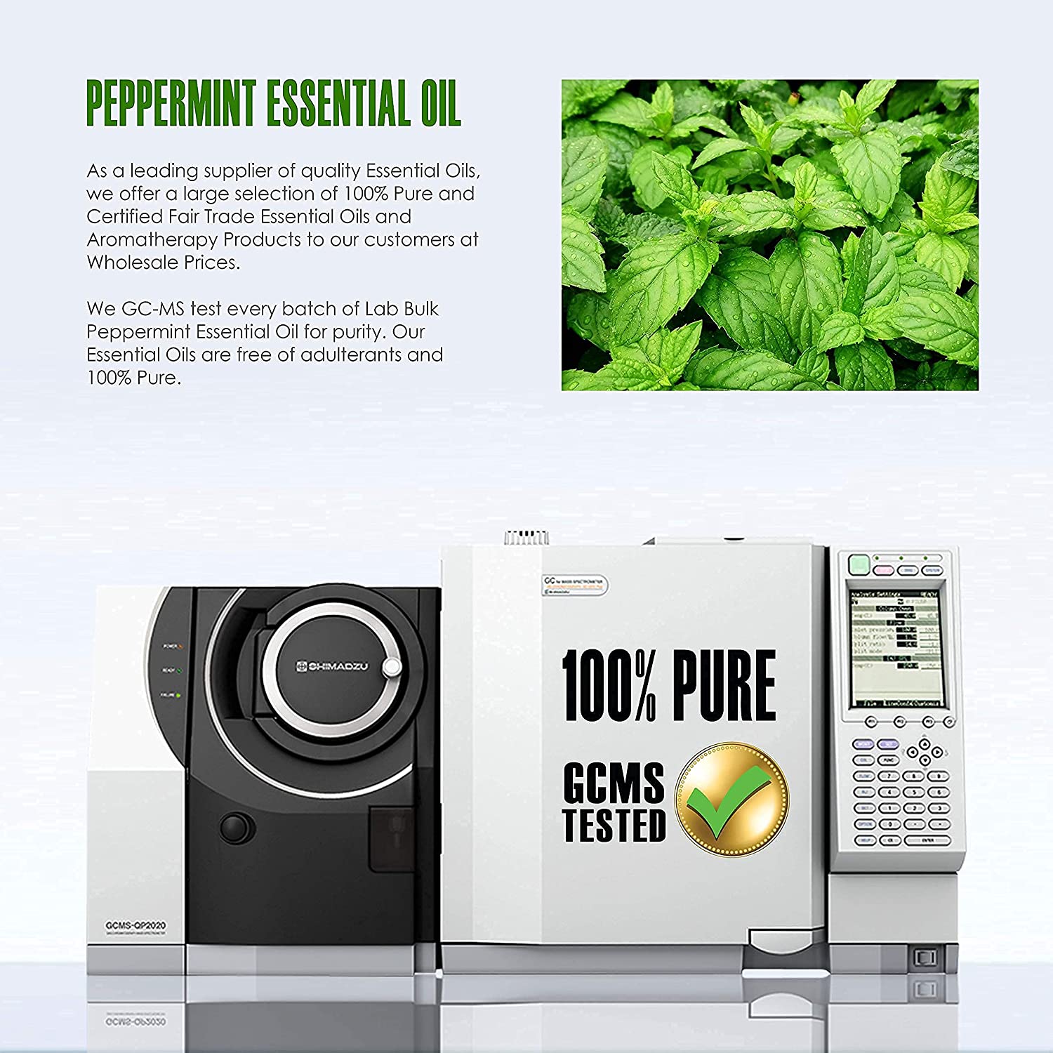 Peppermint Essential Oil (16 Ounce Bottle)