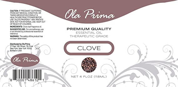 Ola Prima Oils 4oz - Clove Essential Oil - 4 Fluid Ounces