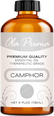 Ola Prima Oils 4oz - Camphor Essential Oil - 4 Fluid Ounces
