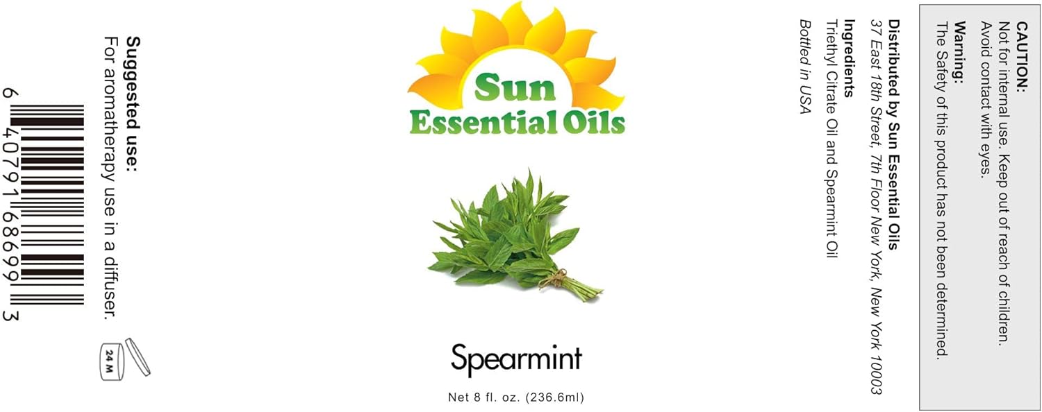 Sun Essential Oils Spearmint 8oz