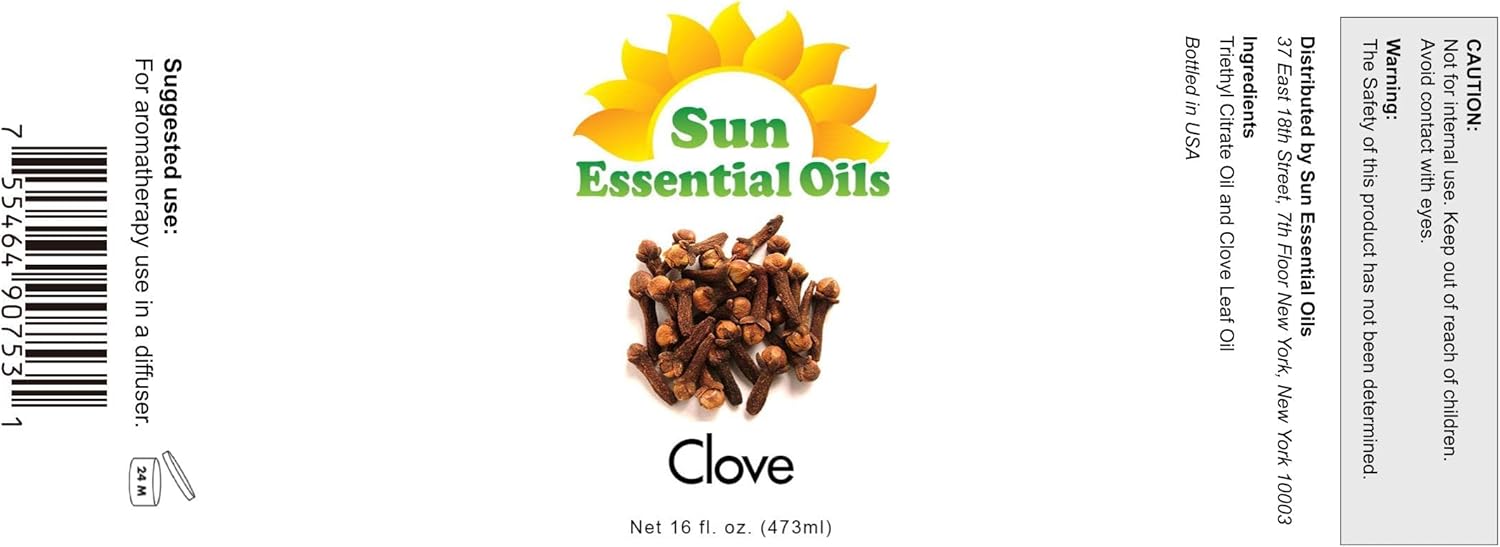 Sun Essential Oils Clove 16oz
