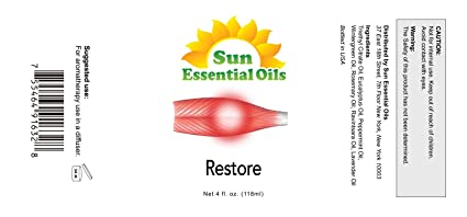 Deep Muscle Relief Blend Essential Oil (Huge 4oz Bottle) Bulk Deep Muscle Relief Blend Oil - 4 Ounce