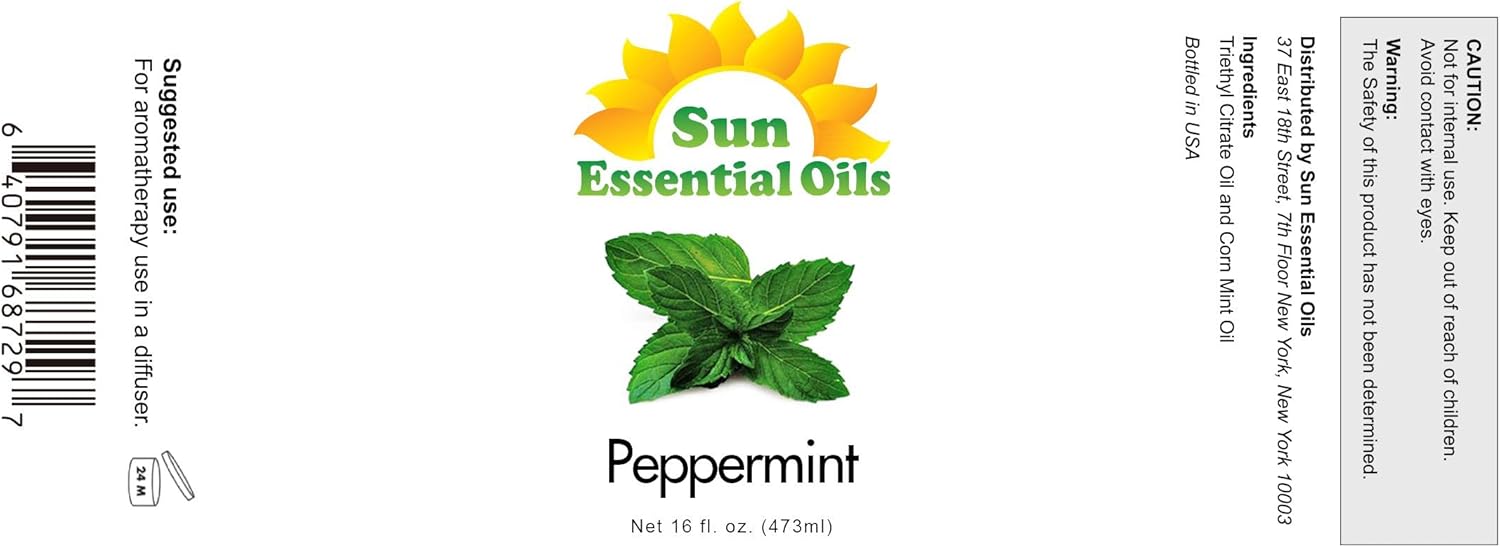 Sun Essential Oils Peppermint 16oz