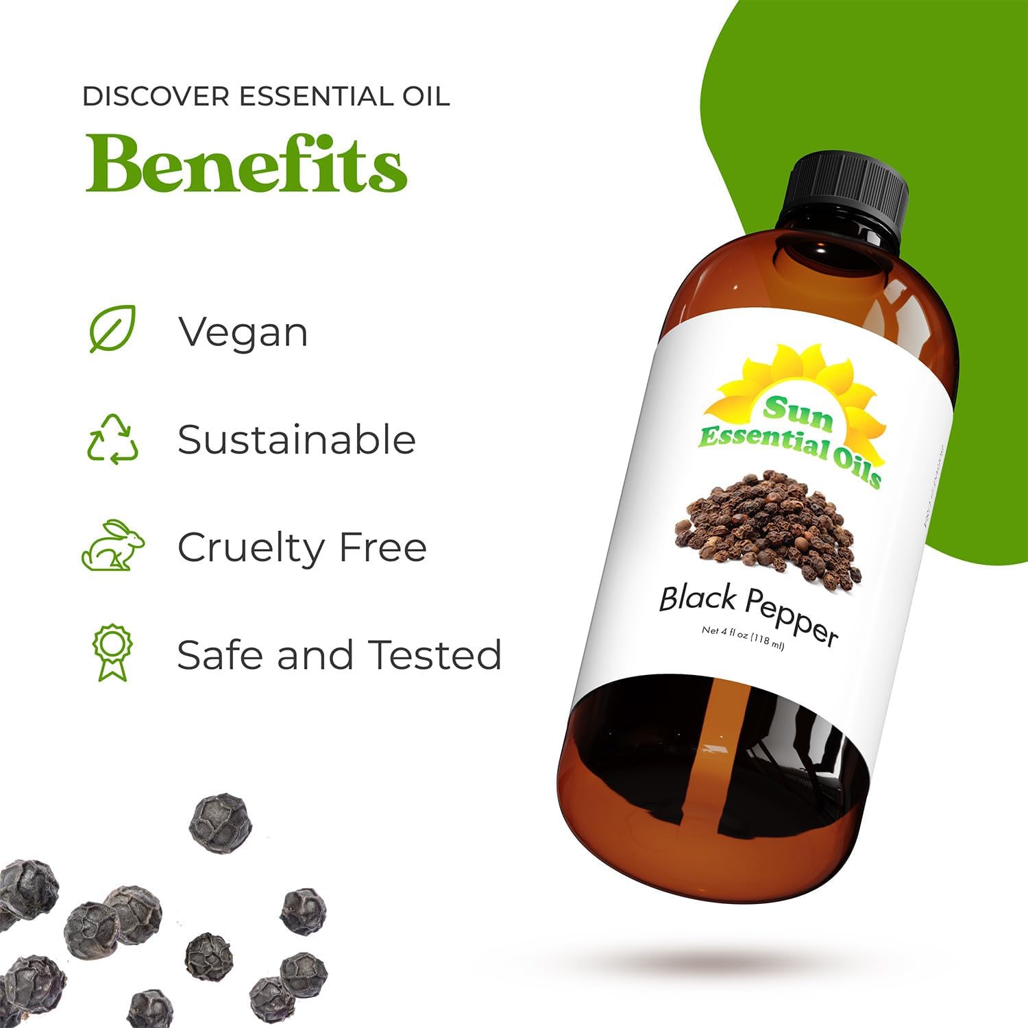Sun Essential Oils Black Pepper 4oz