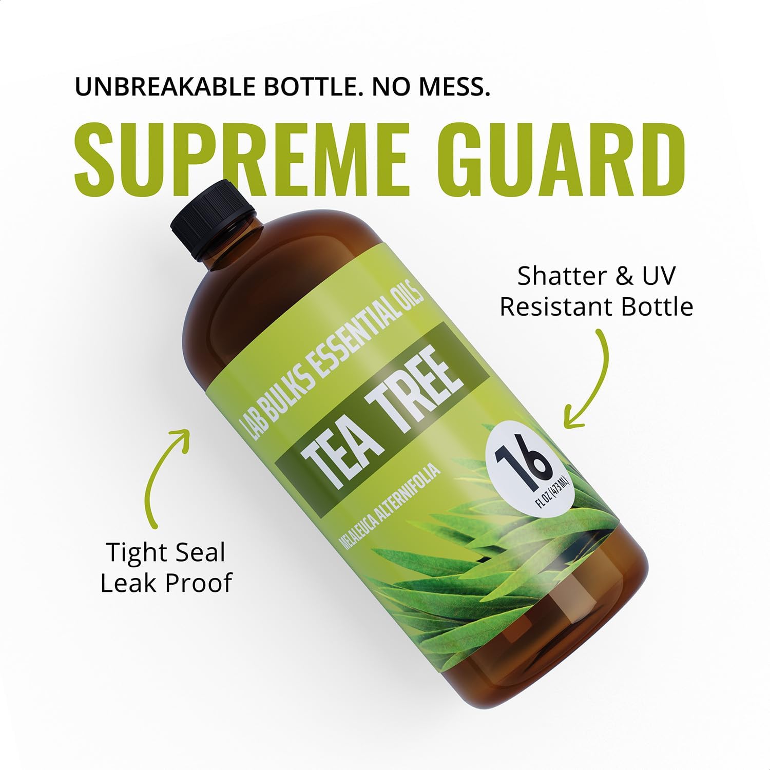 Lab Bulks Essential Oil Tea Tree (16oz ,2 Pack)