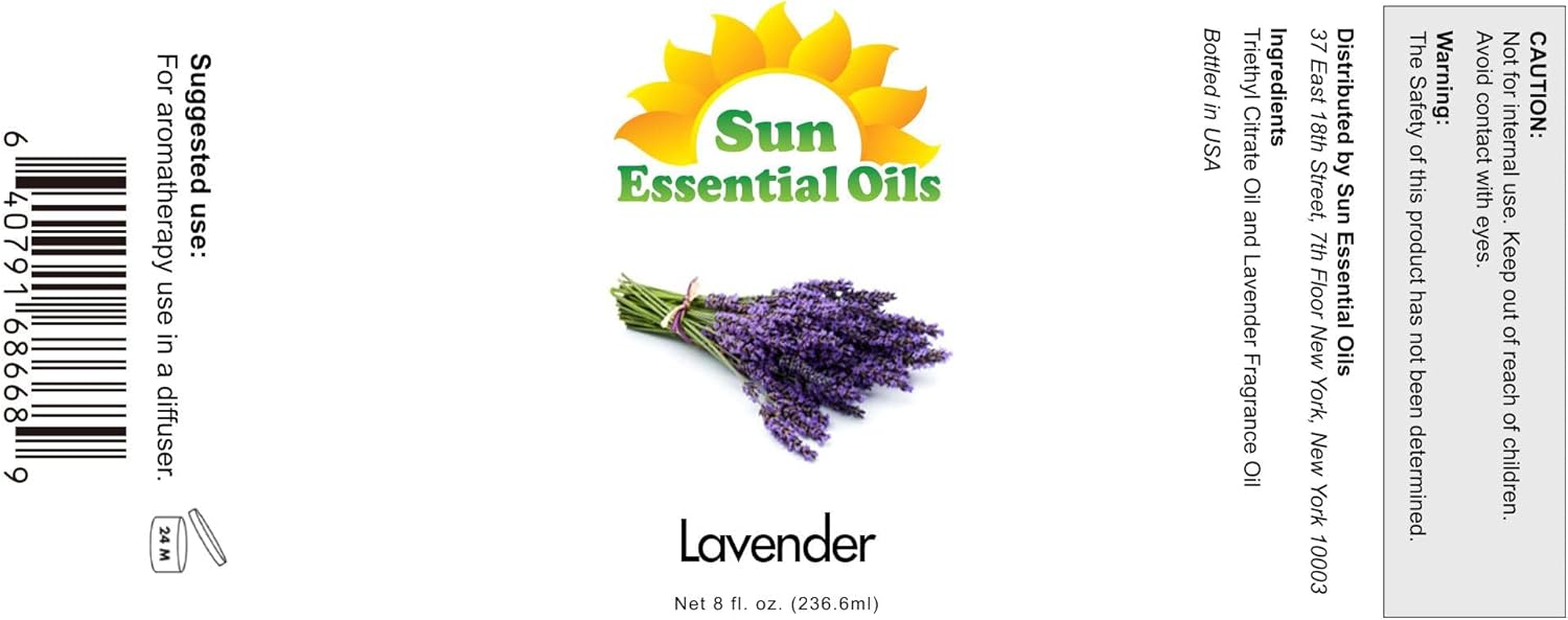Sun Essential Oil Lavender 8oz
