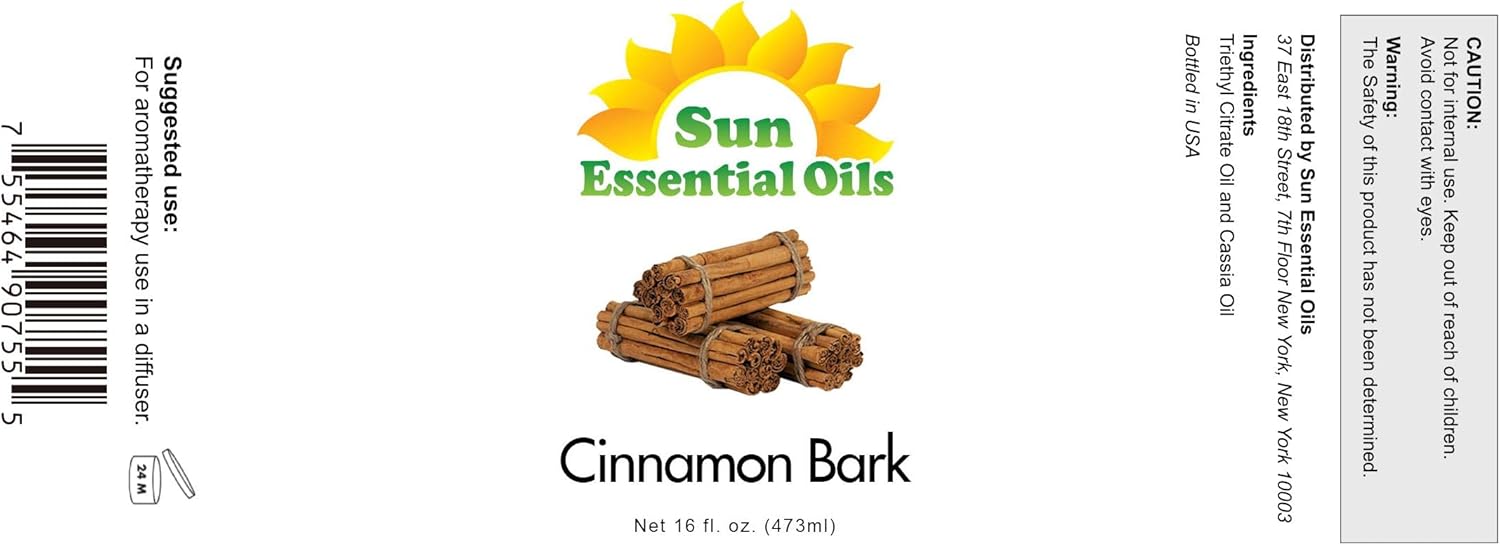 Sun Essential Oils Cinnamon Bark 16oz