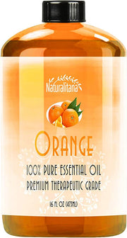Best Sweet Orange Essential Oil (16oz Bulk Sweet Orange Oil) Aromatherapy Sweet Orange Essential Oil for Diffuser, Soap, Bath Bombs, Candles, and More