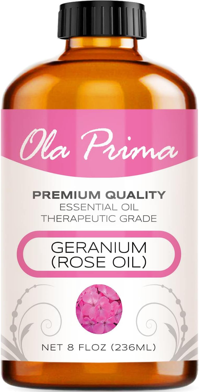 Ola Prima Geranium (Rose Oil) 8oz