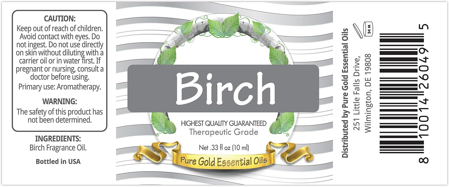 Pure Gold Essential Oils Birch 0.33oz