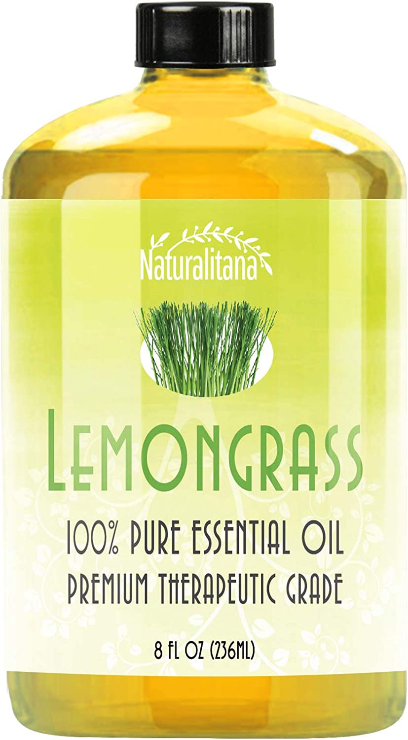 Best Lemongrass Essential Oil (8oz Bulk Lemongrass Oil) Aromatherapy Lemongrass Essential Oil for Diffuser, Soap, Bath Bombs, Candles, and More!.
