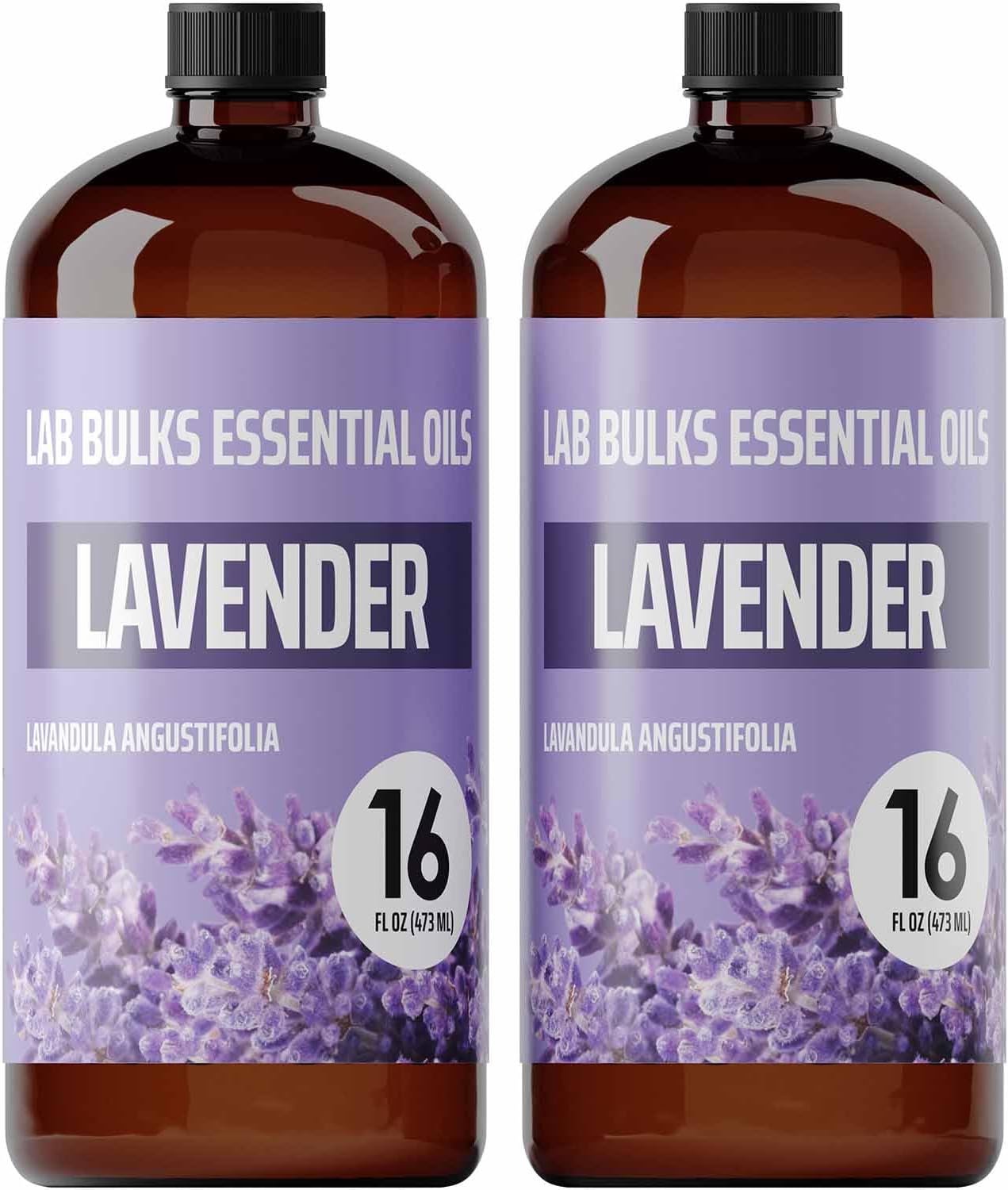 Lab Bulks Essential Oil Lavender (16oz, 2 Pack)