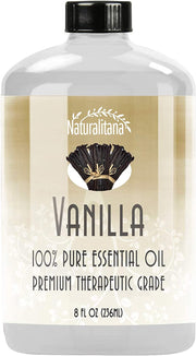 Best Vanilla Essential Oil (8oz Bulk Vanilla Oil) Aromatherapy Vanilla Essential Oil for Diffuser, Soap, Bath Bombs, Candles, and More!.
