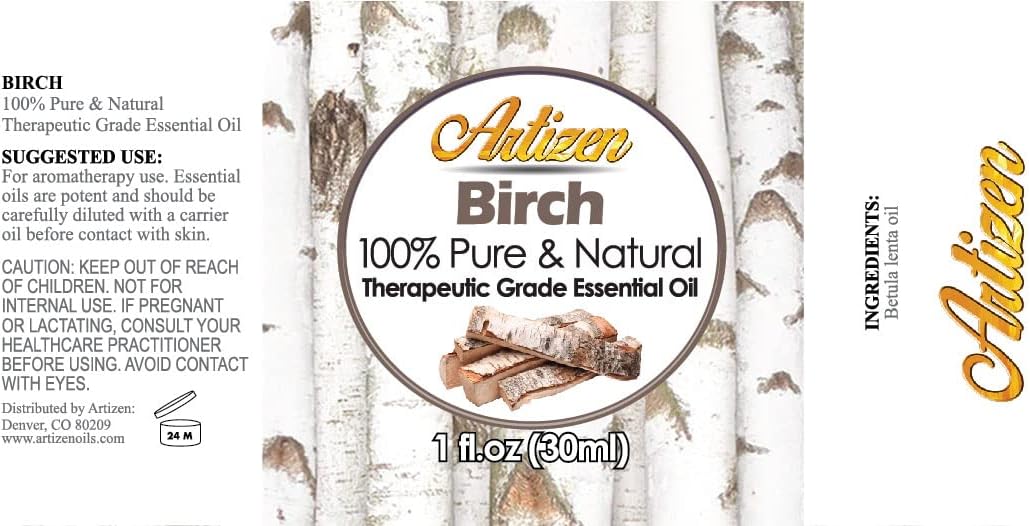 Artizen 30ml Oils - Birch Essential Oil - 1 Fluid Ounce