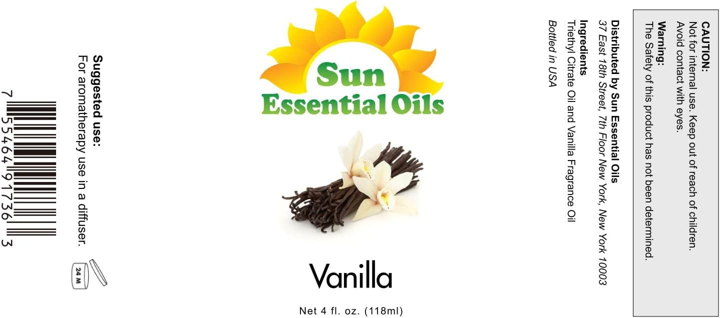 Sun Essential Oils Vanilla 4oz