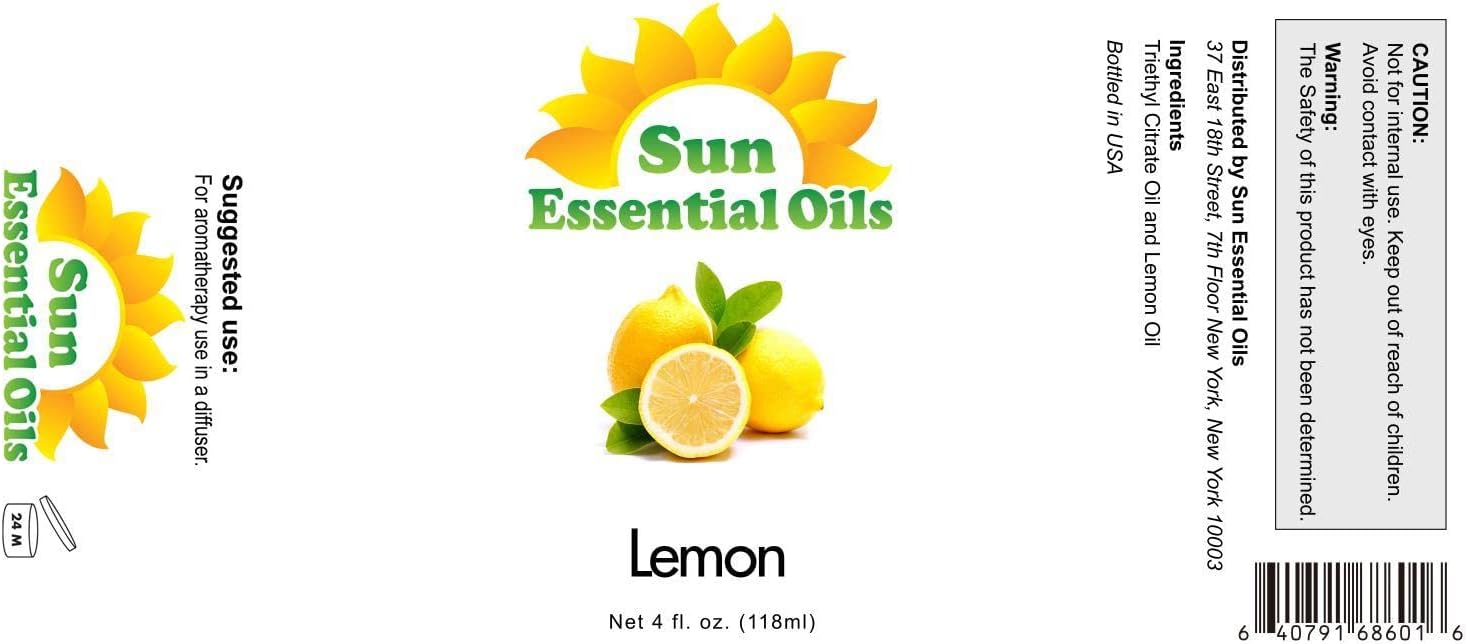 Sun Essential Oils Lemon 4oz