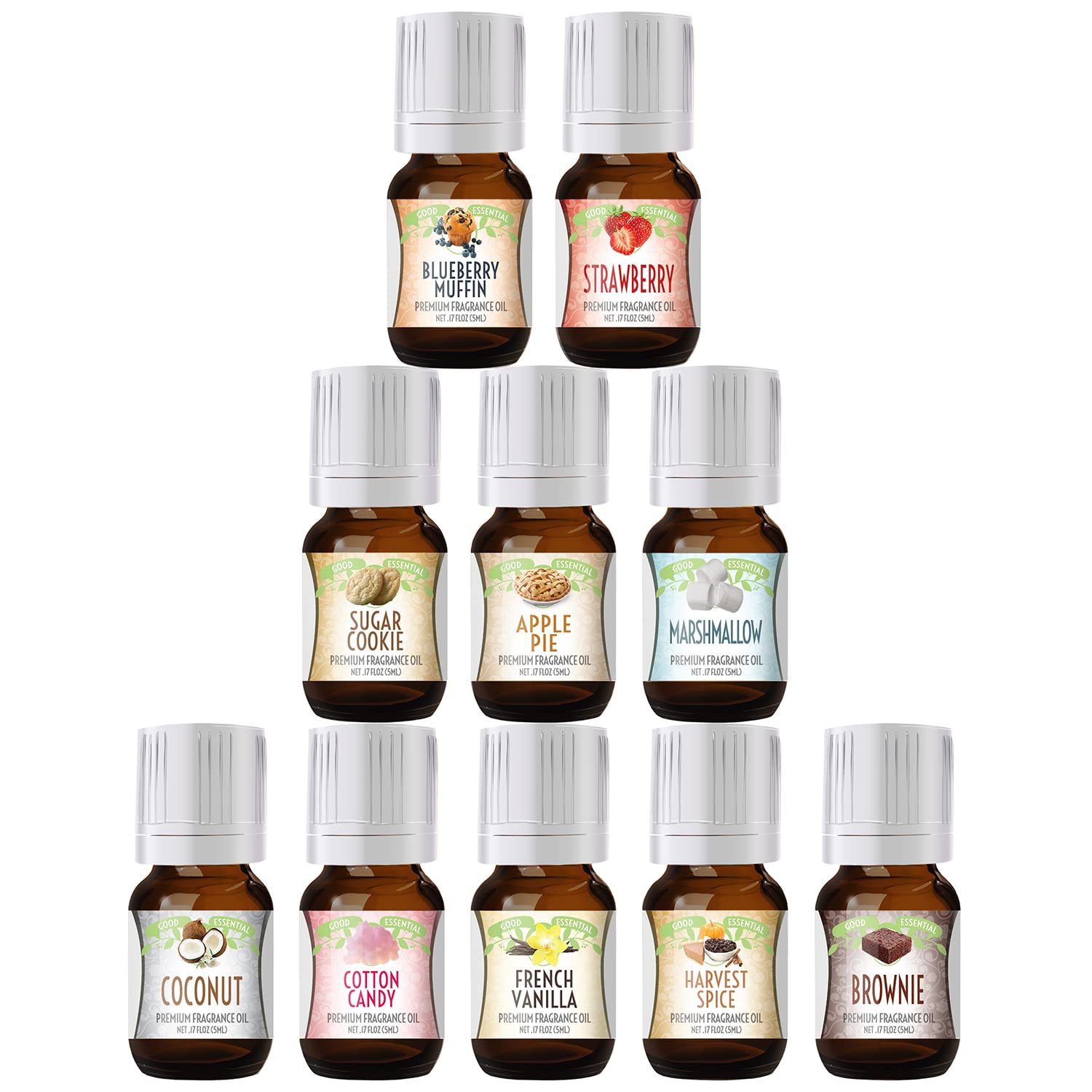 Good Essential Sweet Scents Set (0.17oz, 10 Pack)