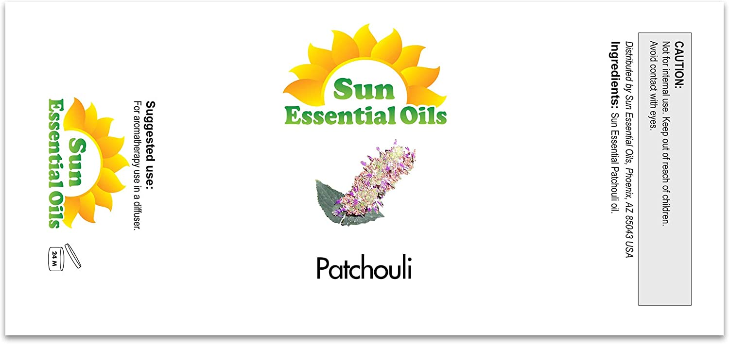 Sun Essential Oils 2oz - Patchouli Essential Oil - 2 Fluid Ounces