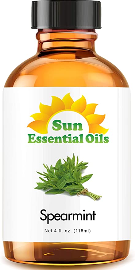 Sun Essential Oils 4oz - Spearmint Essential Oil - 4 Fluid Ounces