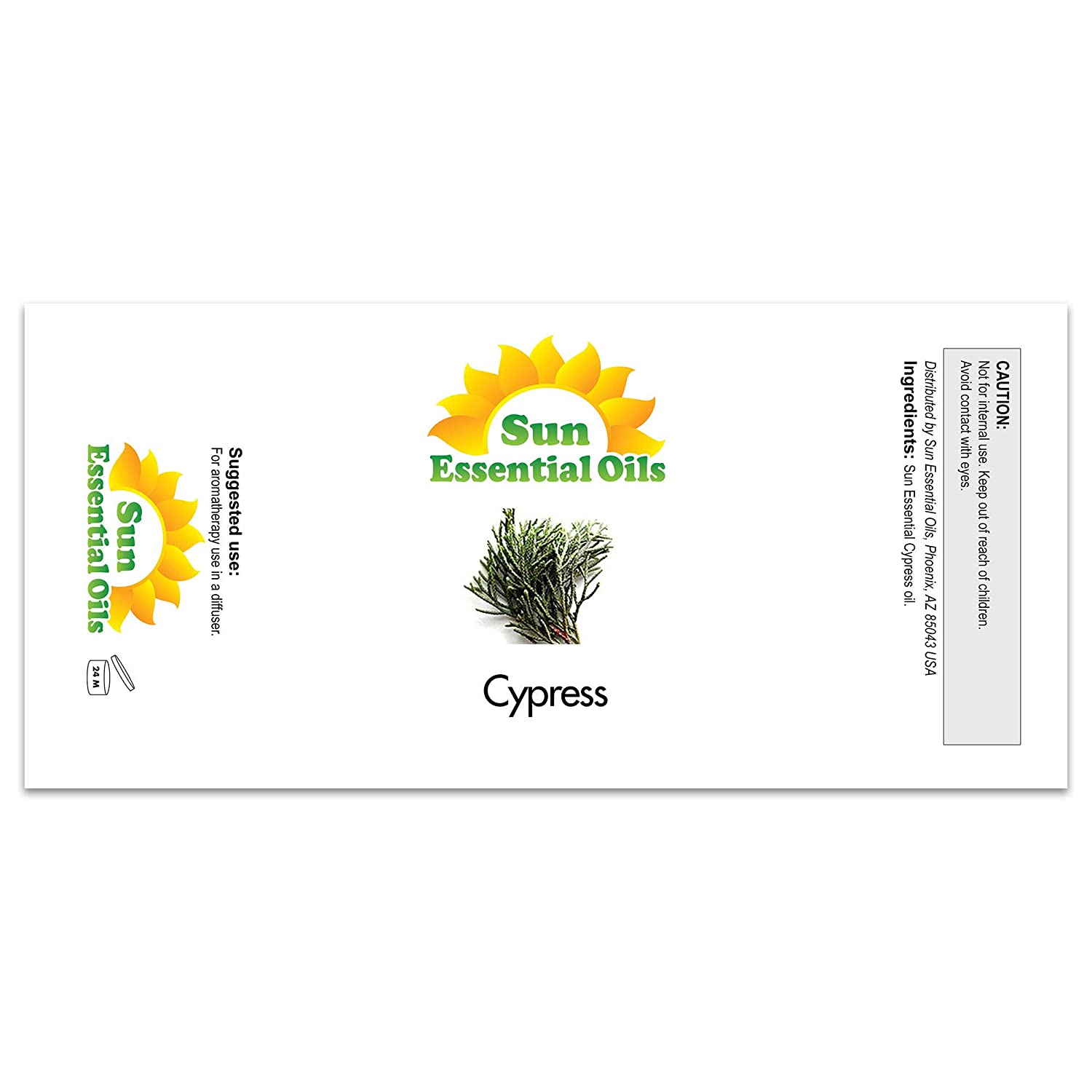 Sun Essential Oils 16oz - Cypress Essential Oil - 16 Fluid Ounces