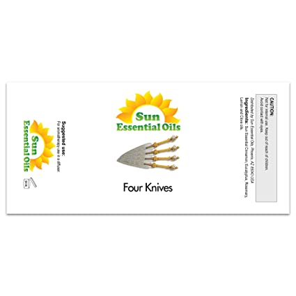 Four Knives Essential Oil (Huge 4oz Bottle) Bulk Four Knives Oil - 4 Ounce