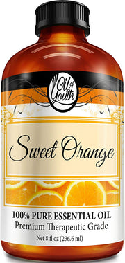 Oil of Youth Essential Oils 8oz - Orange (Sweet) Essential Oil - 8 Fluid Ounces