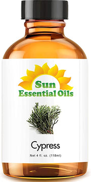 Sun Essential Oils 4oz - Cypress Essential Oil - 4 Fluid Ounces