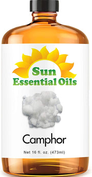 Sun Essential Oils 16oz - Camphor Essential Oil - 16 Fluid Ounces