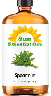 Sun Essential Oils 16oz - Spearmint Essential Oil - 16 Fluid Ounces