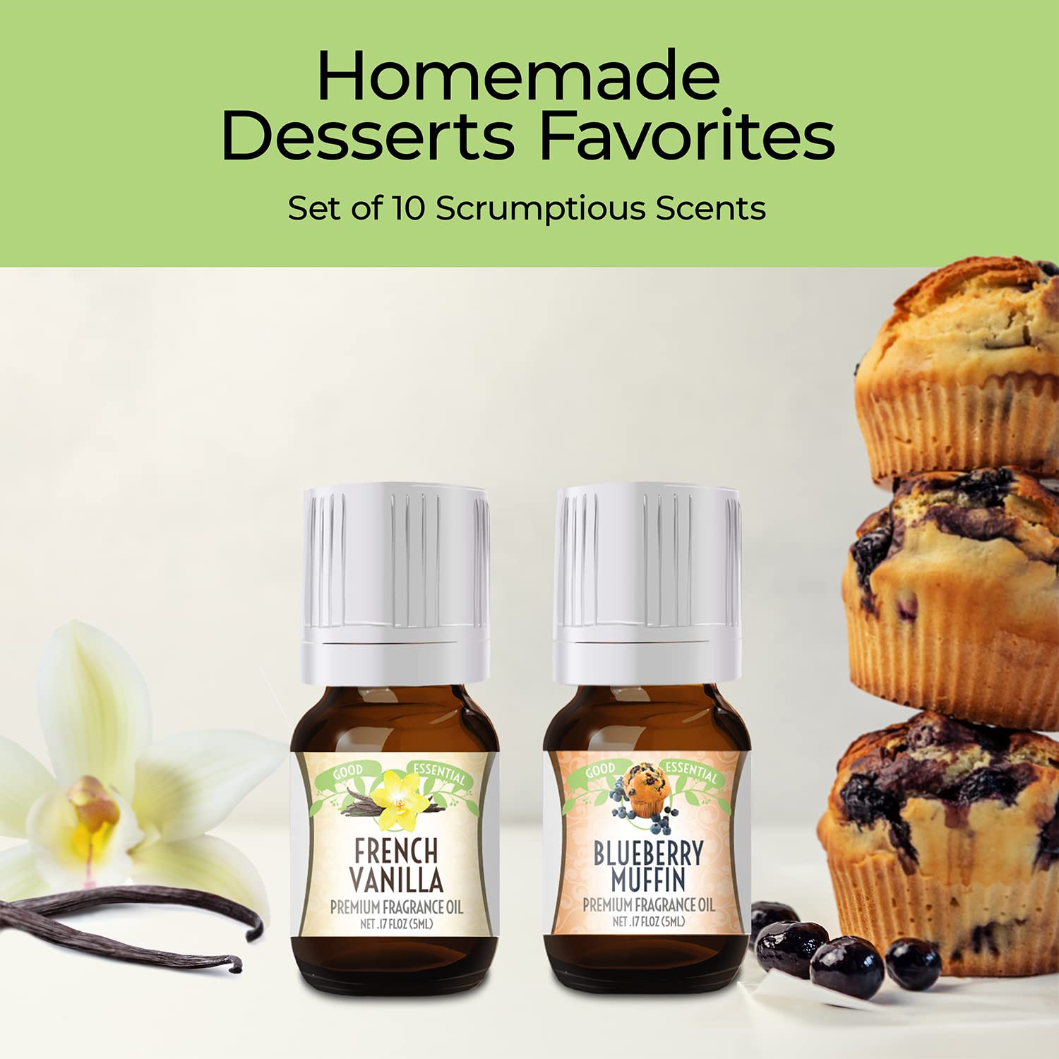 Good Essential Sweet Scents Set (0.17oz, 10 Pack)