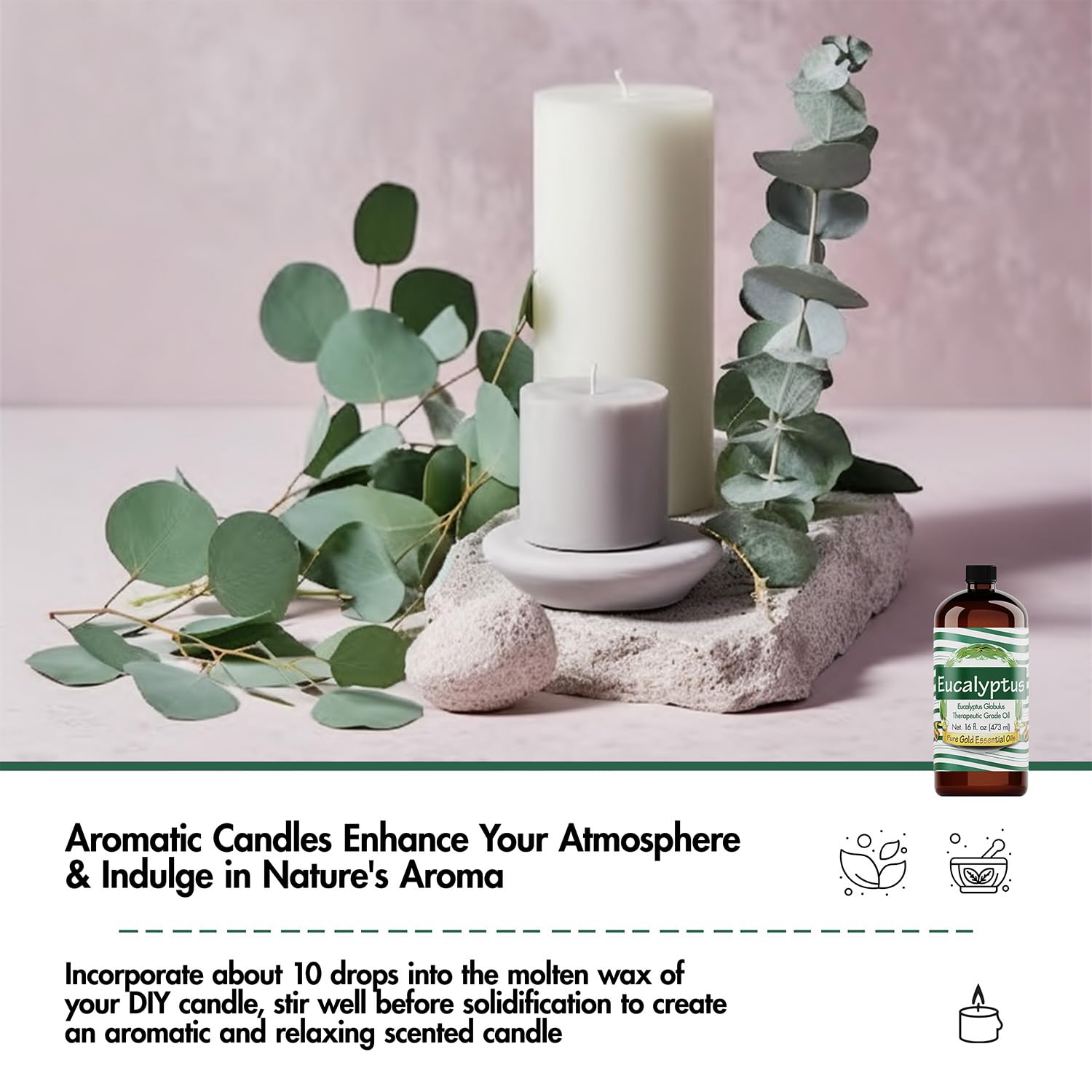 Pure Gold Essential Oils Eucalyptus 16oz
