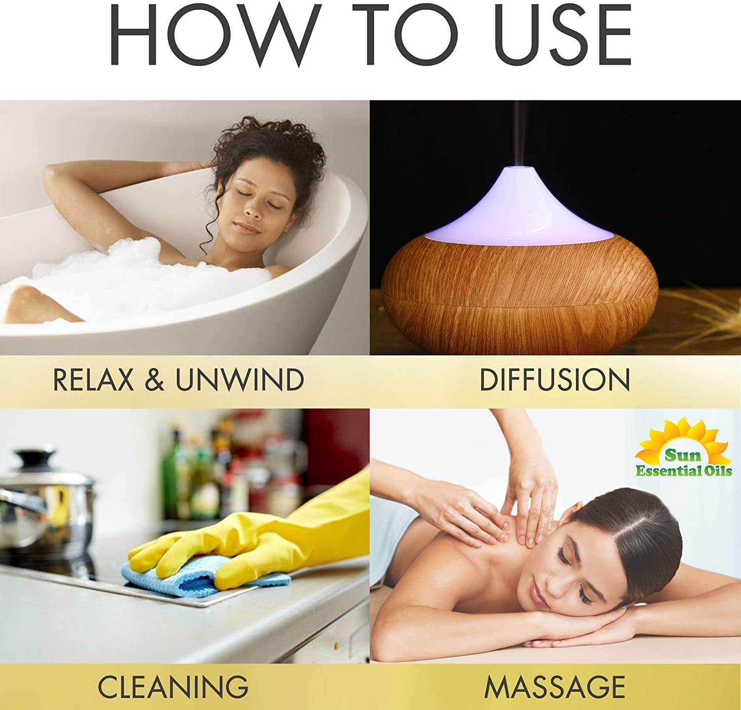 Sun Essential Oils Lemongrass 4oz